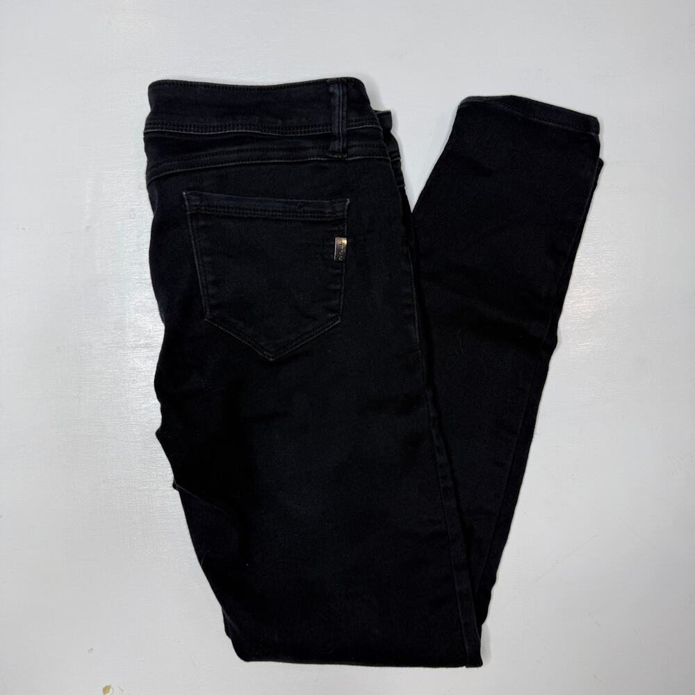 1822 Denim Black Skinny Jeans